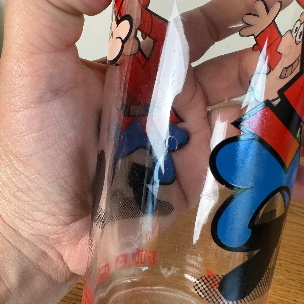 Vintage Dudley Do-Right Glass P.A.T. Ward Productions Rocky‎ Bullwinkle